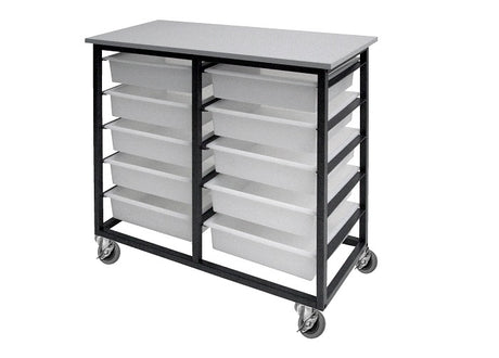 metal storage trolley