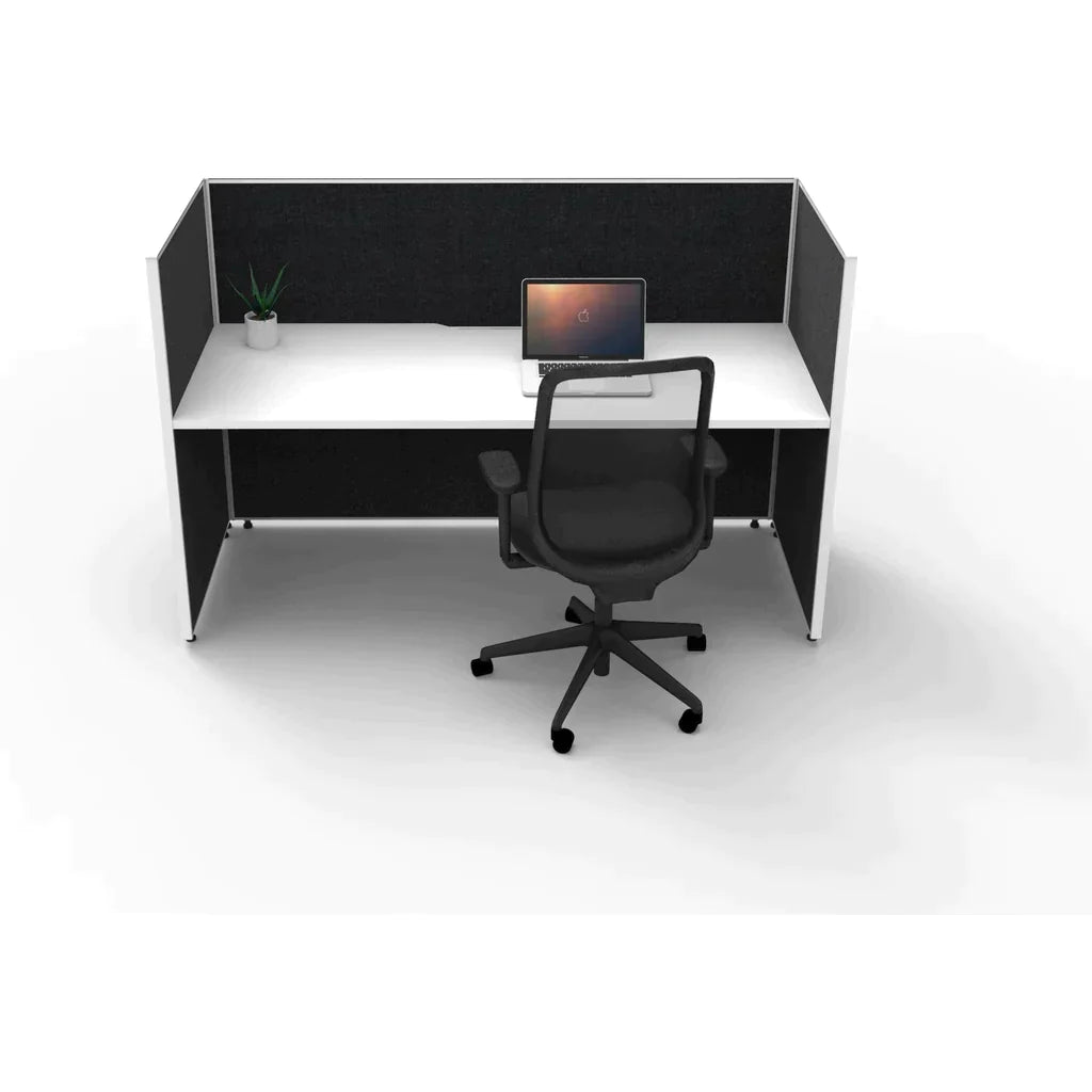 SHUSH30 Workstation - 1 Person - Screen Hung Top - 1800mm × 750mm