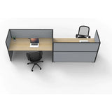 SHUSH30 Workstation - 2 Person 'S' Configuration - 1800mm × 750mm