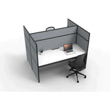 SHUSH30 Double Sided Workstation - 2 Person - Screen Hung Tops - 1800mm × 750mm