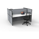 SHUSH30 Double Sided Workstation - 2 Person - Screen Hung Tops - 1200mm × 750mm