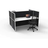 SHUSH30 Double Sided Workstation - 2 Person - Screen Hung Tops - 1500mm × 750mm