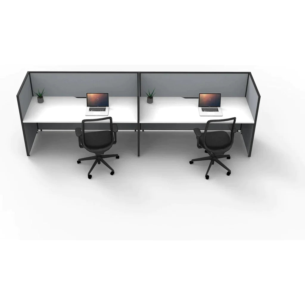 SHUSH30 Workstation - 2 Person - Screen Hung Tops - 1500mm × 750mm