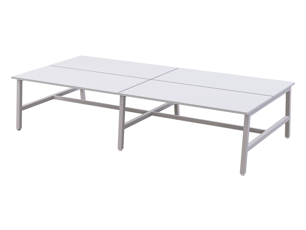 Trestle Bench 4 Users Double Sided Workspaces