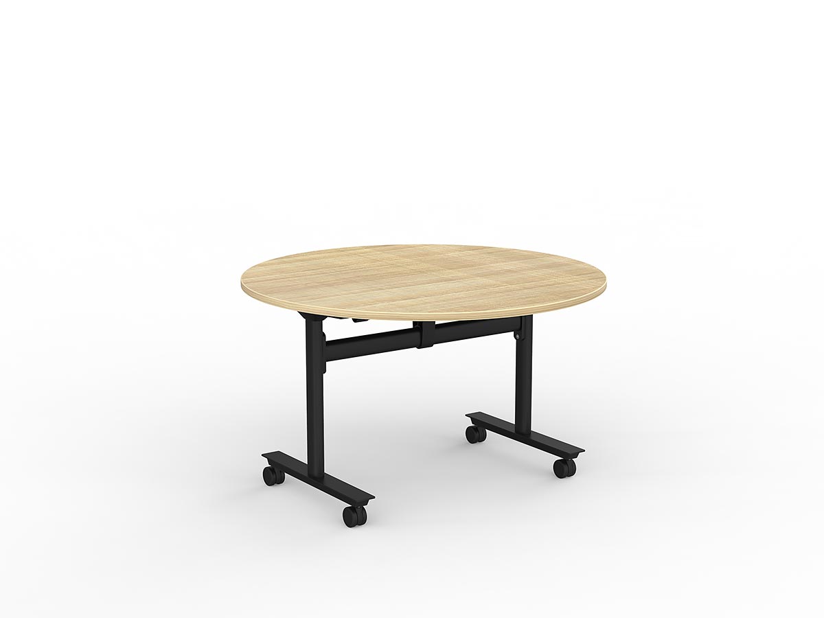 round flip top table