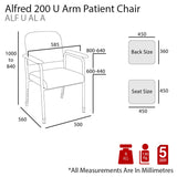 Alfred U Arm Patient Chair