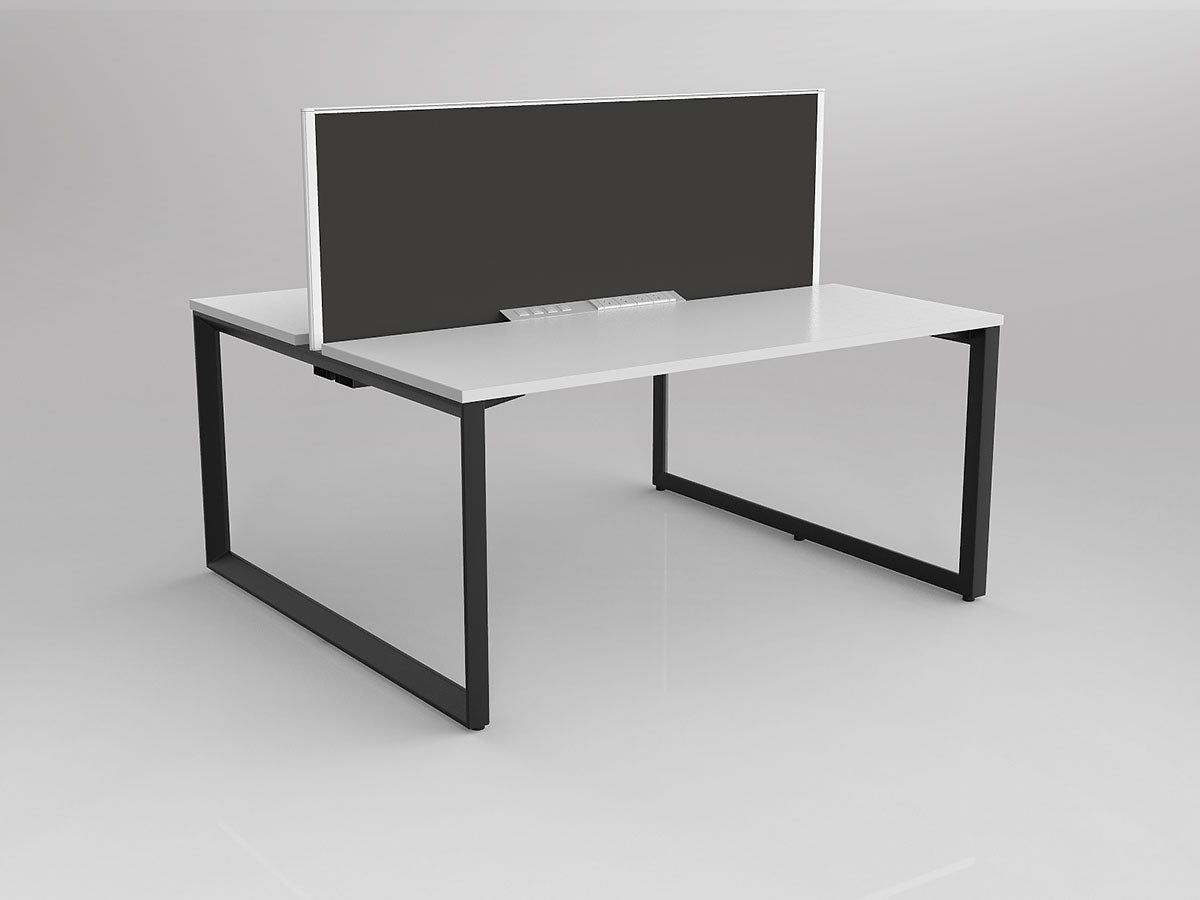 Anvil 2 Users Double Sided Workspaces with Studio50 Desk Mounted Screen