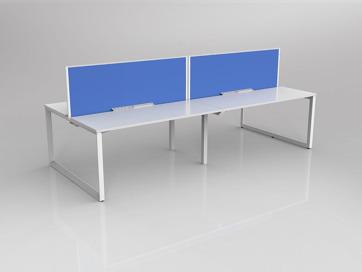 Anvil 4 Users Double Sided Workspaces with Studio50 Desk Mounted Screen