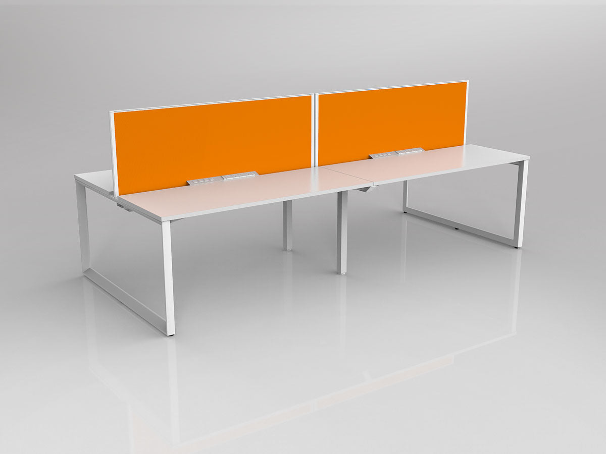 Anvil 4 Users Double Sided Workspaces with Studio50 Desk Mounted Screen