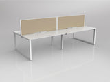 Anvil 4 Users Double Sided Workspaces with Studio50 Desk Mounted Screen