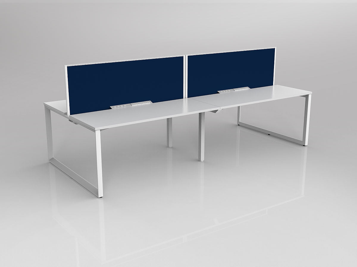 Anvil 4 Users Double Sided Workspaces with Studio50 Desk Mounted Screen