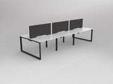 Anvil 6 Users Double Sided Workspaces with Studio50 Desk Mounted Screen