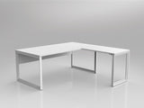 office desk with modesty panel