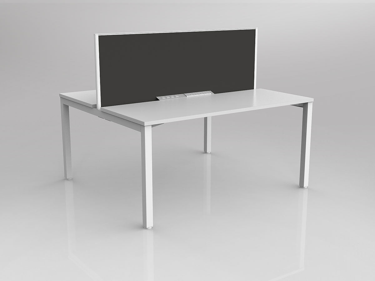 Axis 2 Users Double Sided Workspaces with Studio50 Desk Mounted Screen