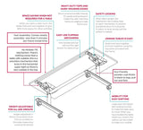 Ascend Tech Adjust Flip Table