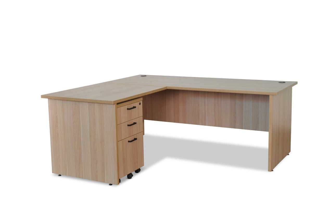 Barrel Oak Desk & Return