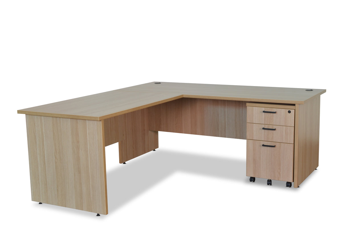 Barrel Oak Desk & Return