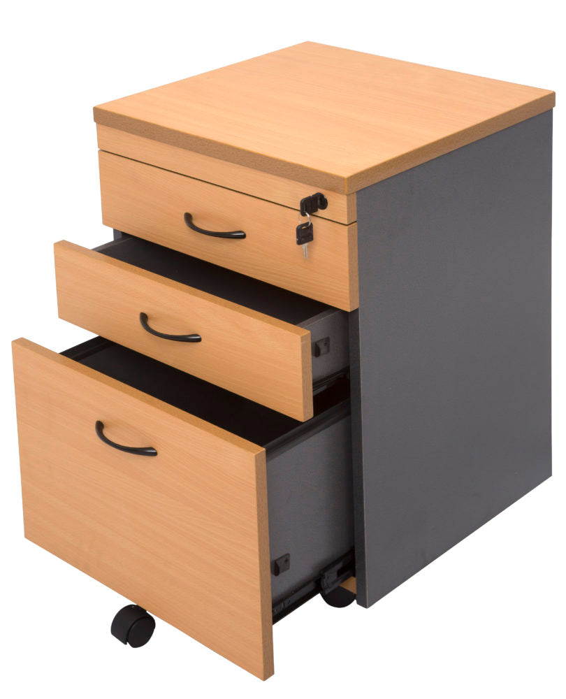 3 drawer pedestal