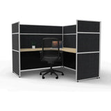 SHUSH30 Corner Workstation - 1 Person - Screen Hung Top - 1800mm × 1800mm