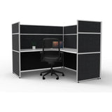 SHUSH30 Corner Workstation - 1 Person - Screen Hung Top - 1500mm × 1500mm