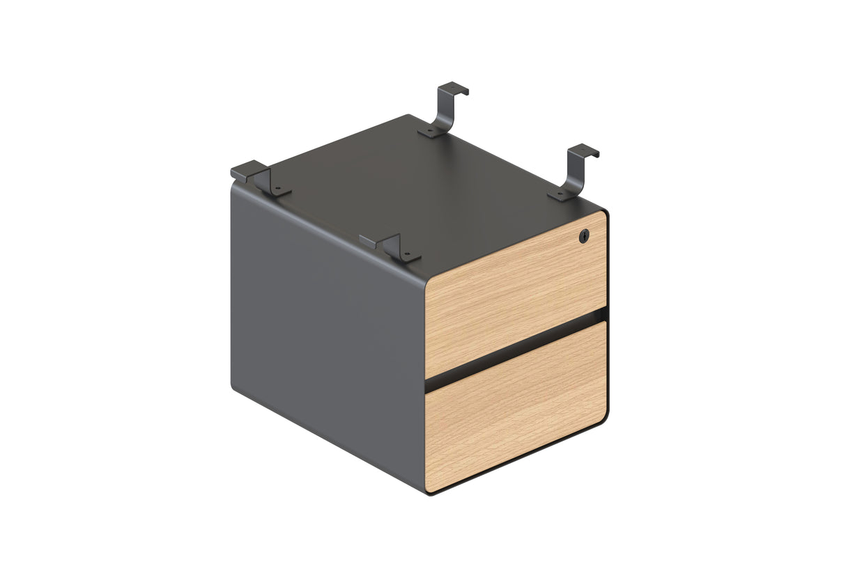 Deluxe 2-Drawer Hanging Pedestal