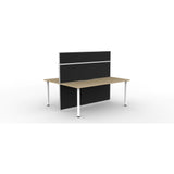 SHUSH30 Double Sided Workstation - 2 Person - Round Leg - 1200mm × 750mm