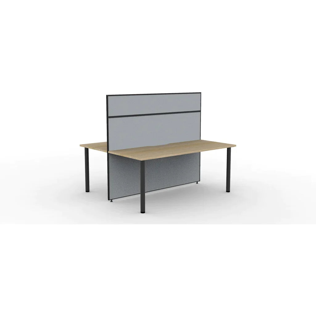 SHUSH30 Double Sided Workstation - 2 Person - Round Leg - 1500mm × 750mm