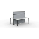 SHUSH30 Double Sided Workstation - 2 Person - Round Leg - 1500mm × 750mm