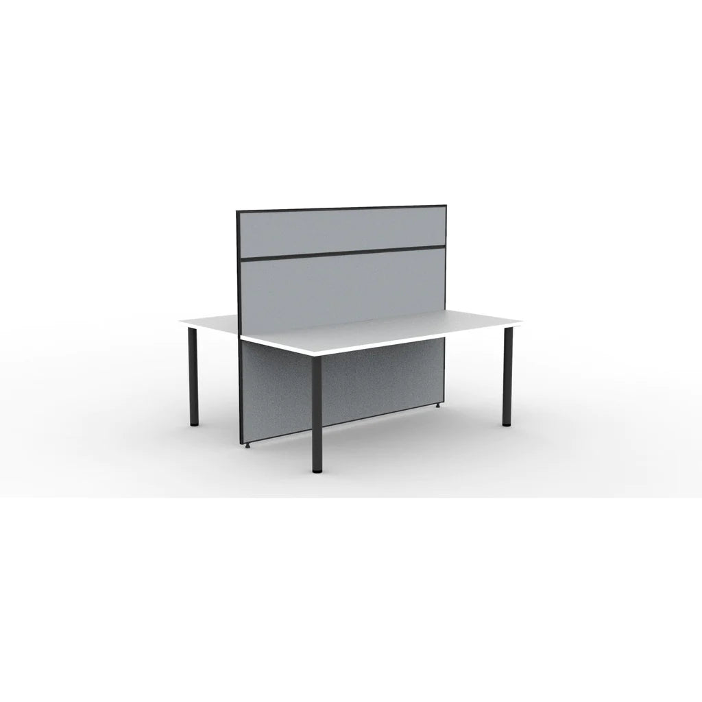 SHUSH30 Double Sided Workstation - 2 Person - Round Leg - 1200mm × 750mm