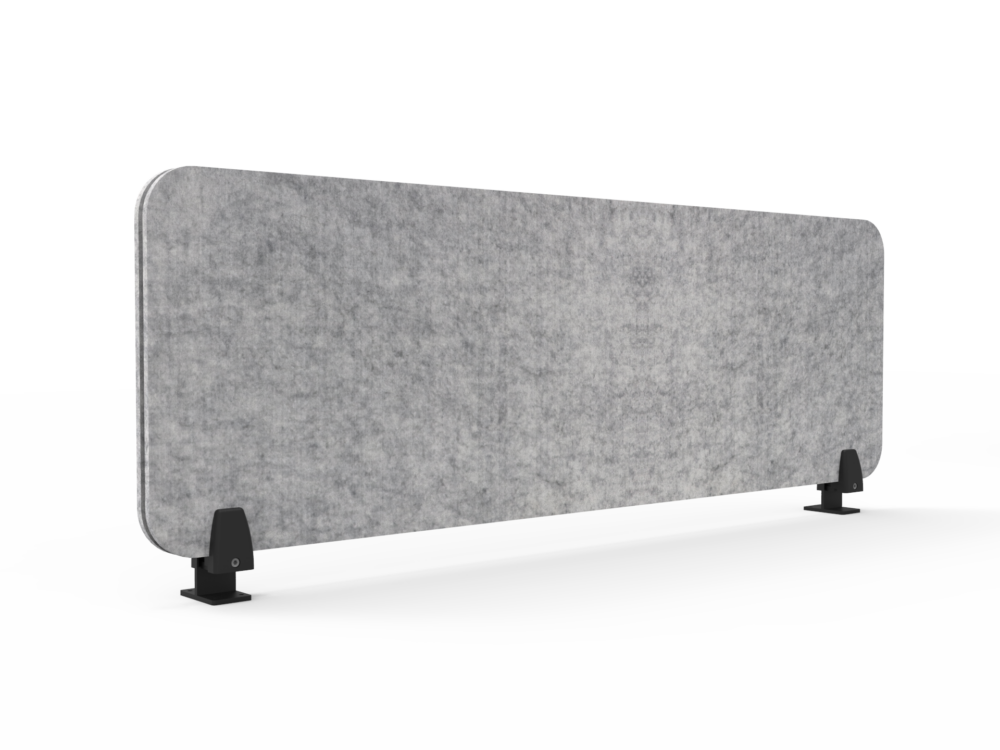 Desk Mounted Eco Panel Screen - Back To Back Mounted