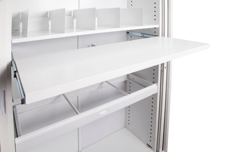 pull out file shelf