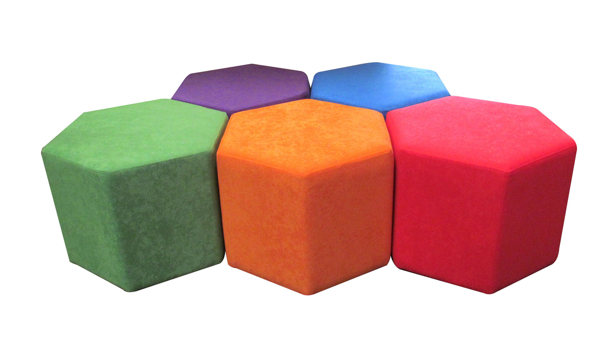 hexagon ottoman