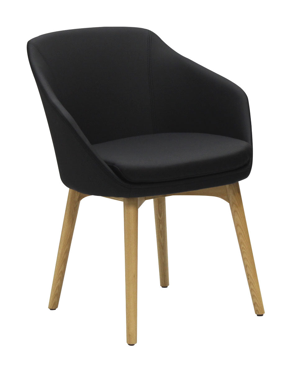 black visitor chair