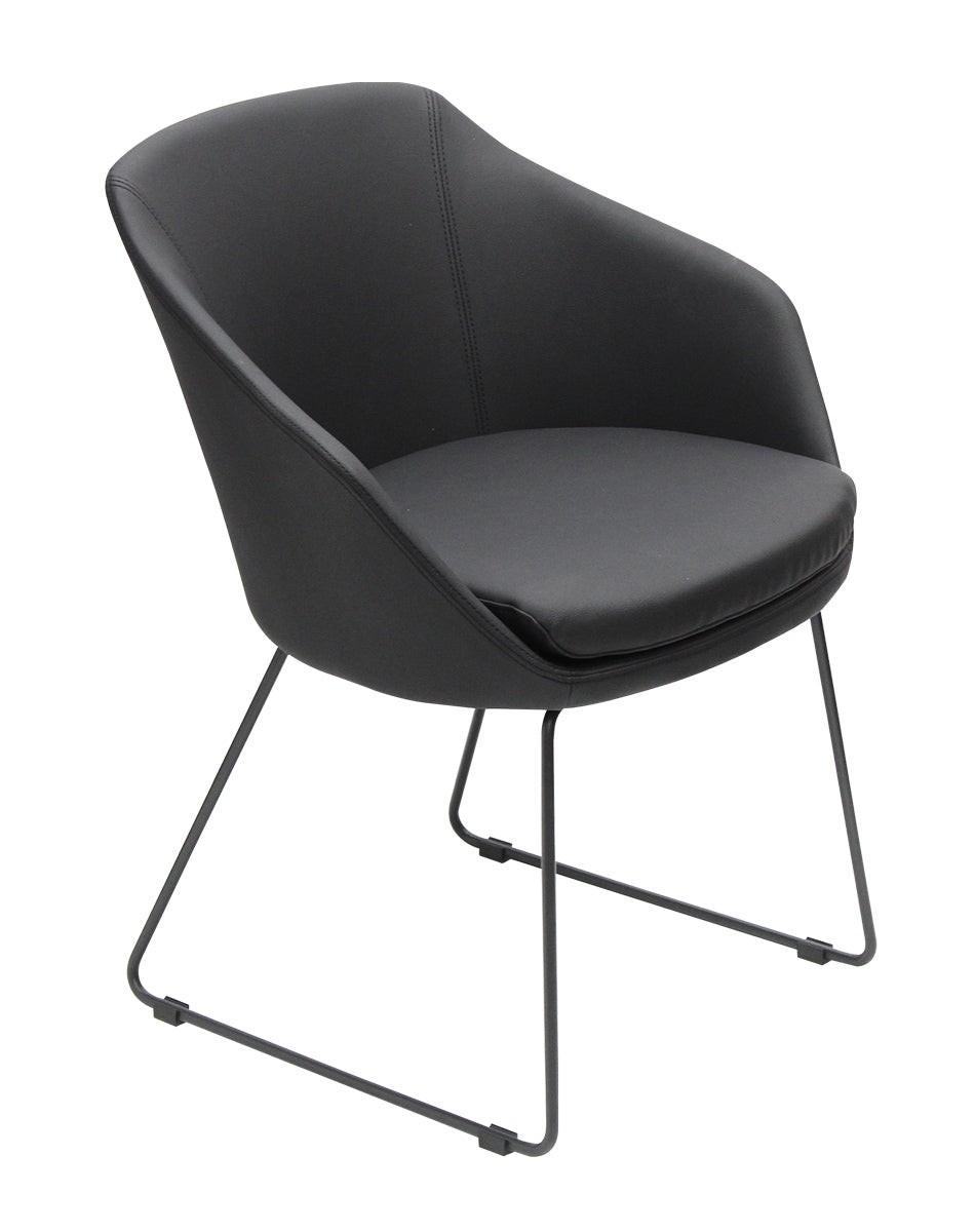 black tub chair