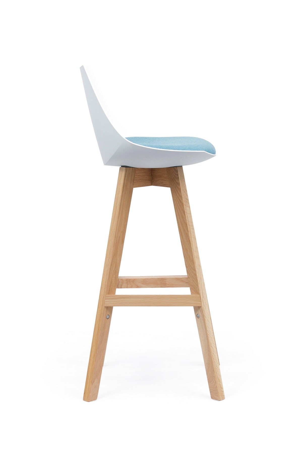 Luna Bar Stool with Oak Base