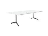 Modulus All Black Single Post Meeting Table