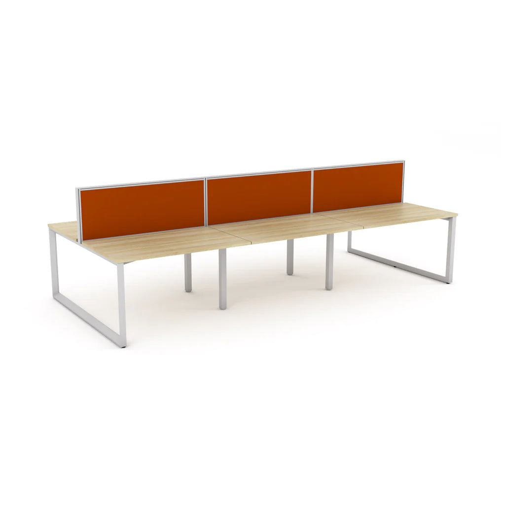 Anvil 6 Users Double Sided Workspaces with Studio50 Desk Mounted Screen