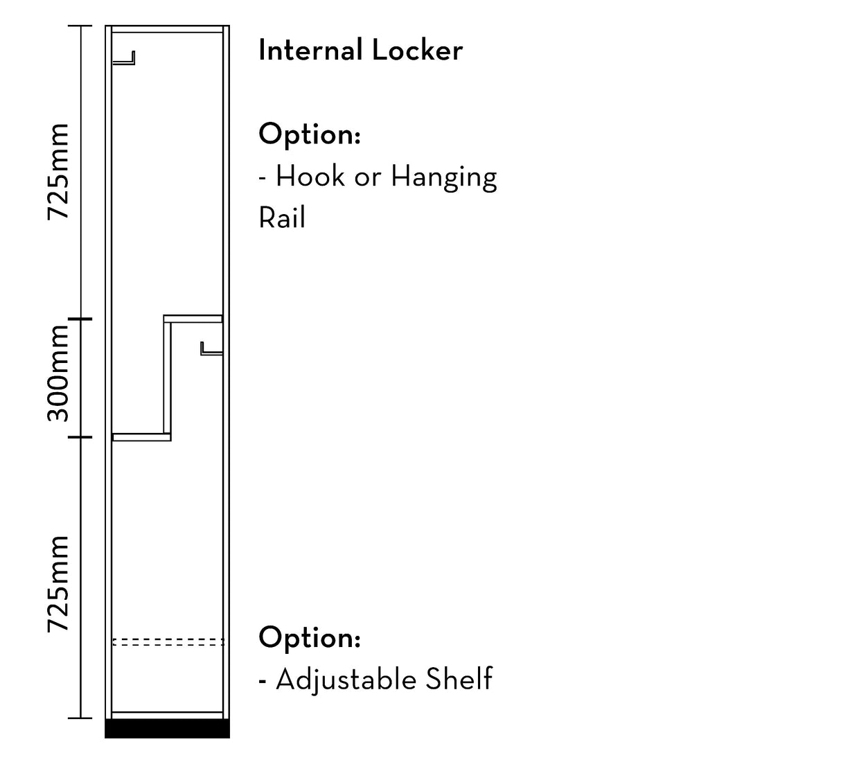 standing lockers