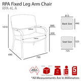 RPA Fixed Leg Arm Chair