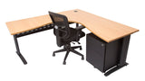 Span White Corner Workstations