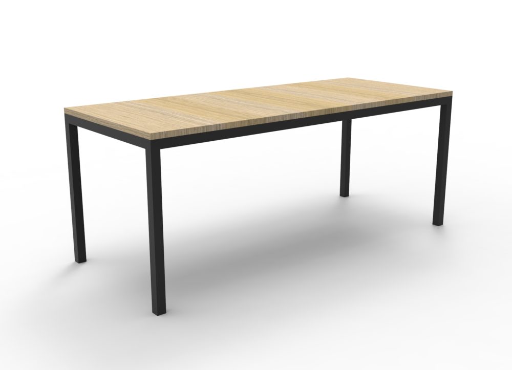 steel frame table