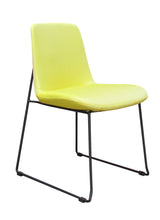 yellow fabric visitor chair