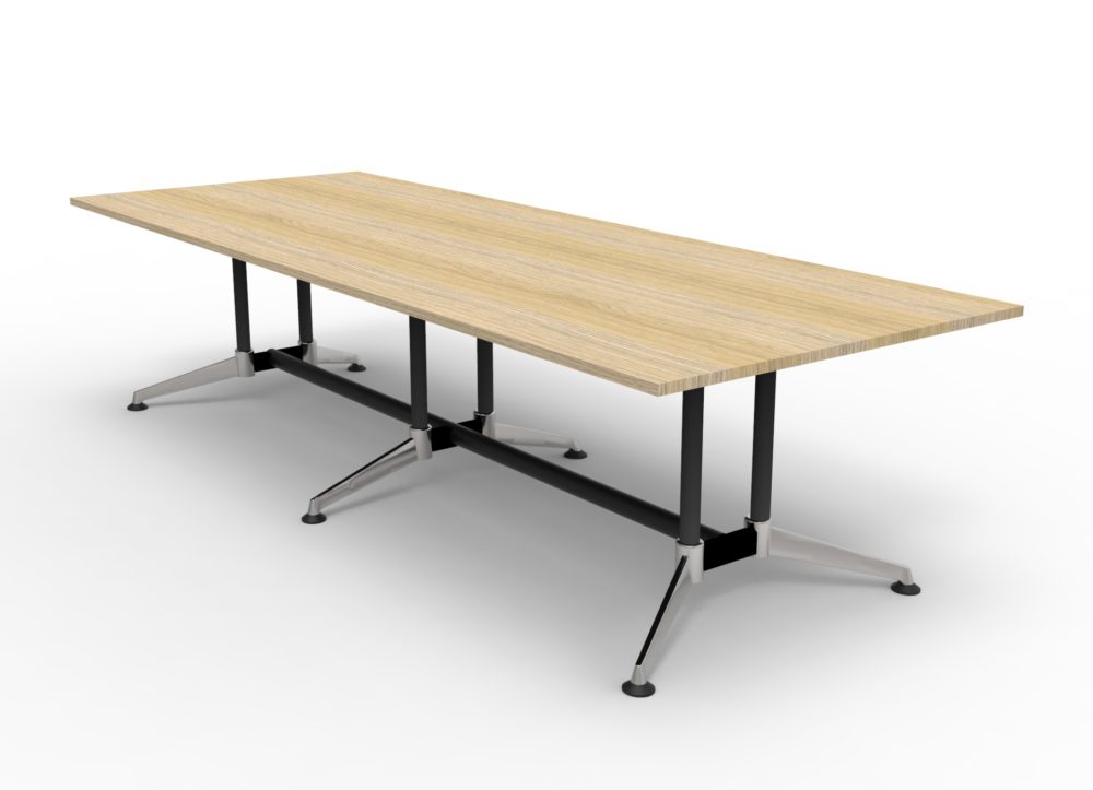 Typhoon Chrome Foot Boardroom Table