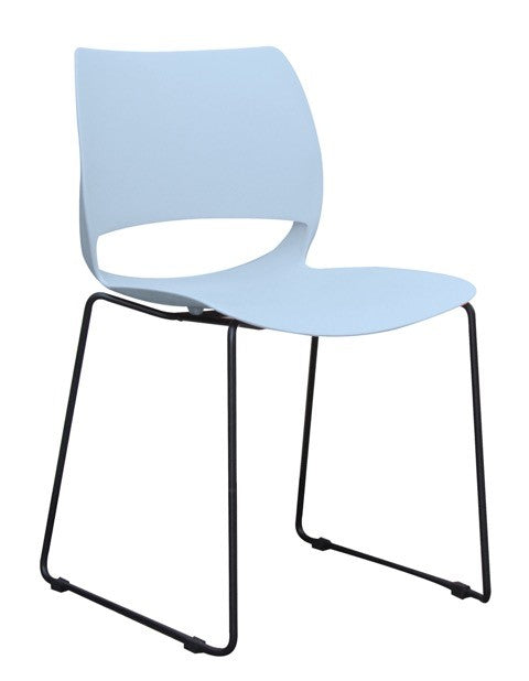 blue reception chair