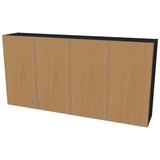 Commerical Wall Mounted Bookcase with Doors