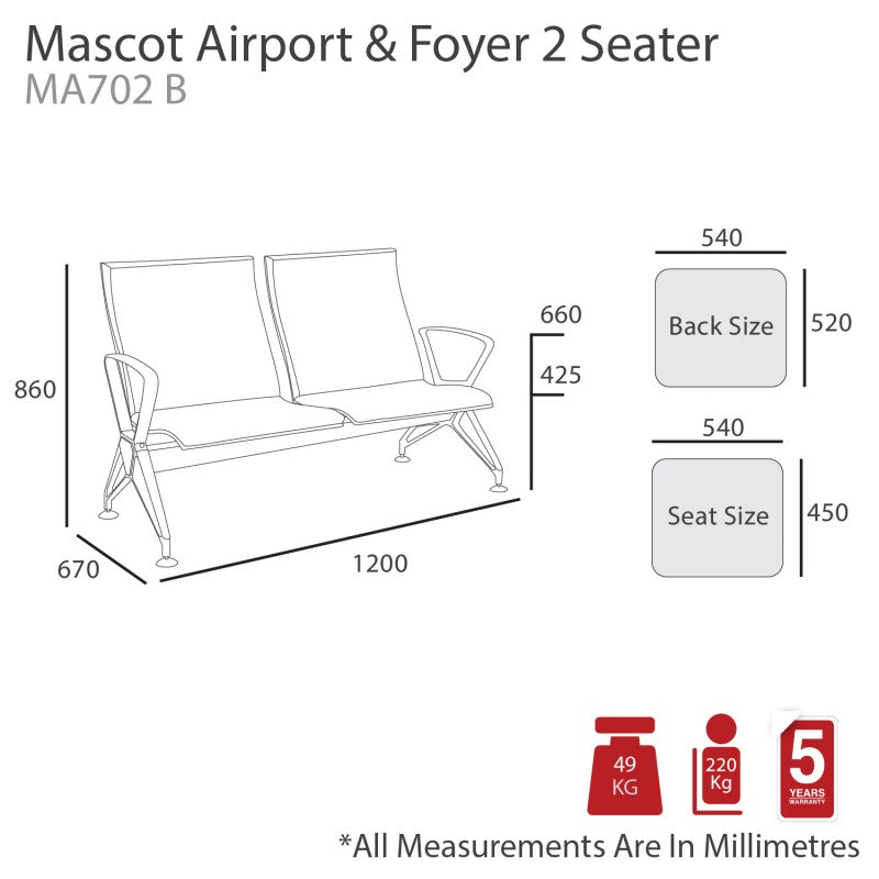 Mascot Beam Seating