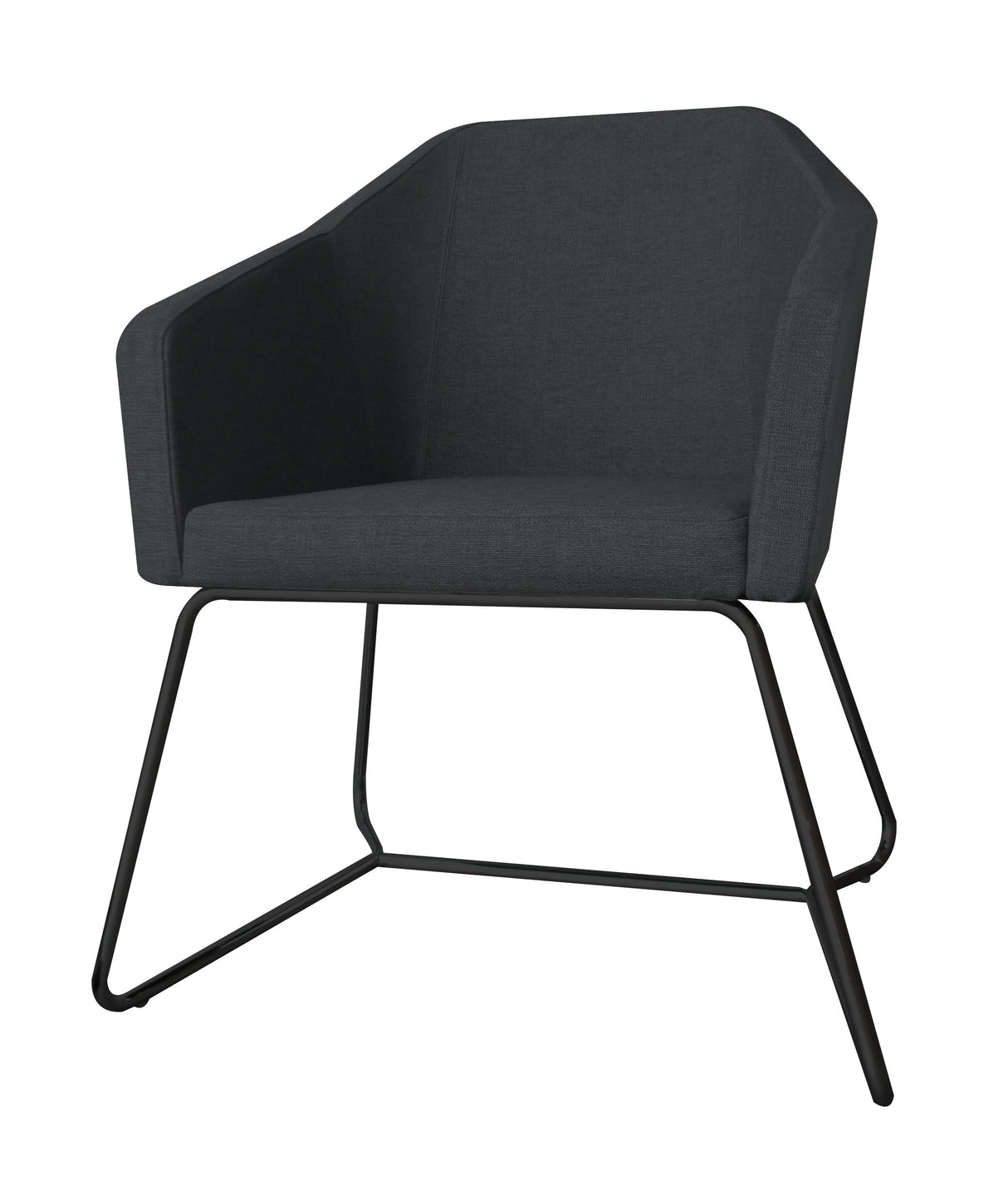 black frame chair