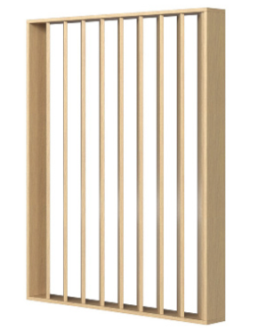 angle slat wall