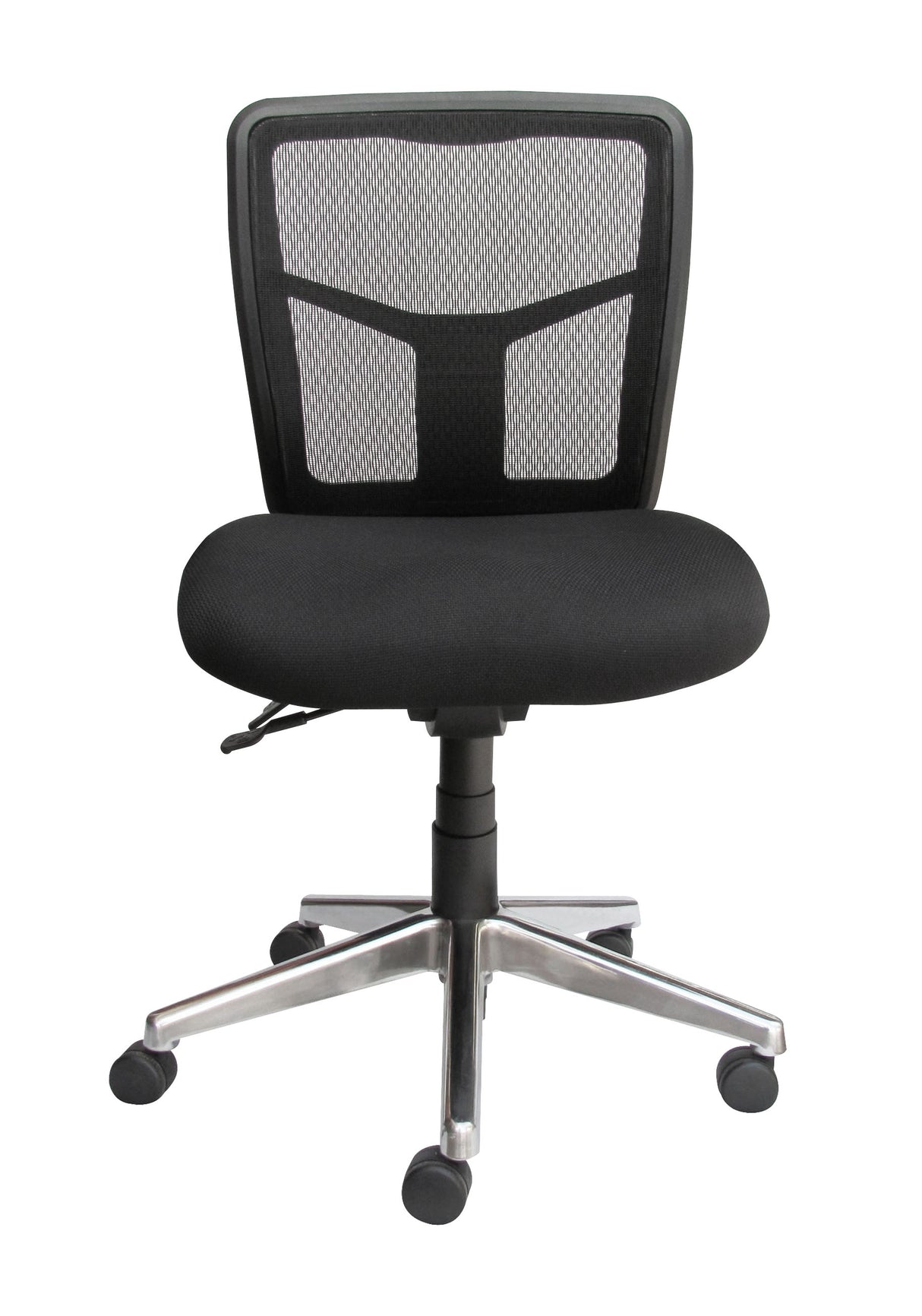 chrome base ergonomic chair