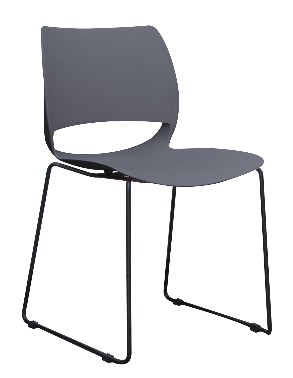 black frame visitor chair